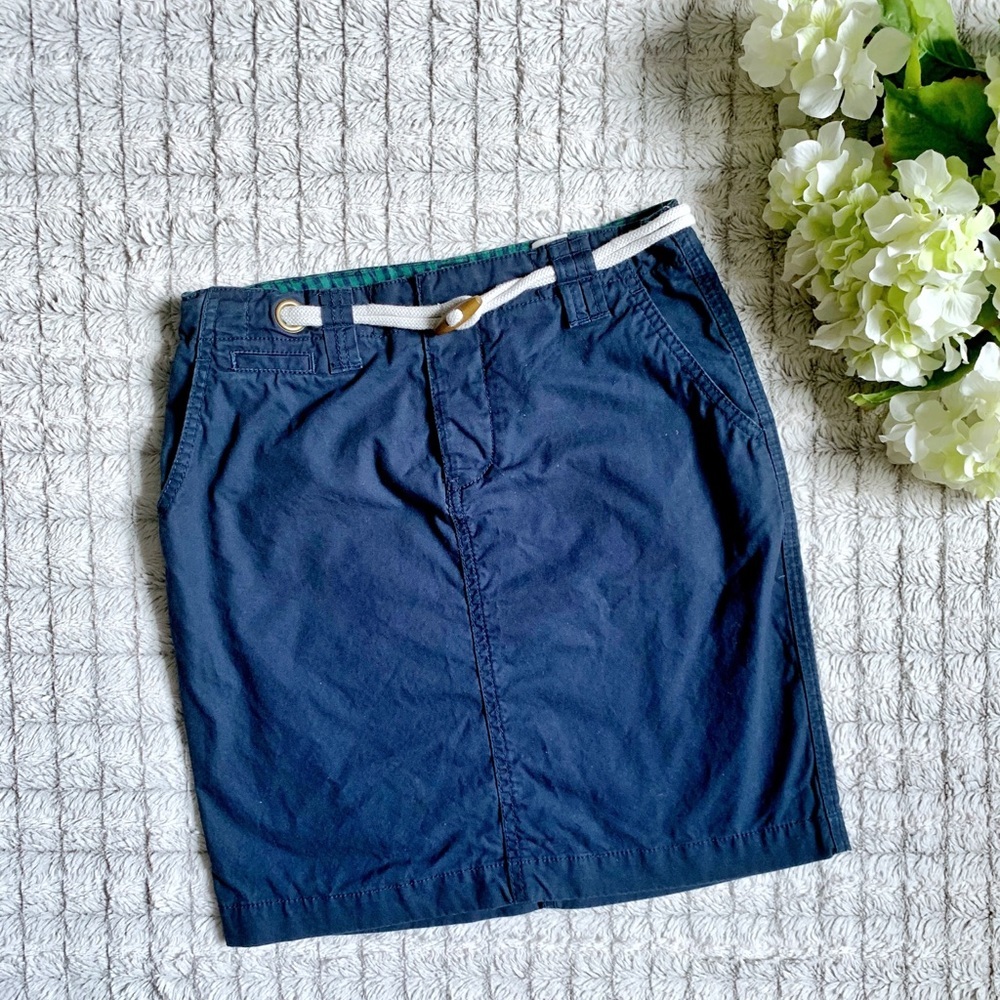 Anthropologie Navy Nautical Skirt